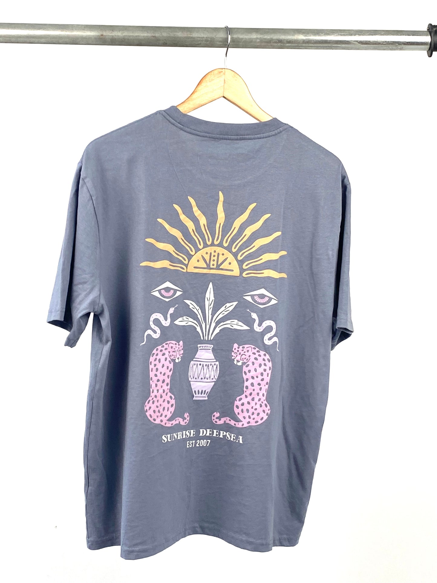 Garage sunrises deep sea tee