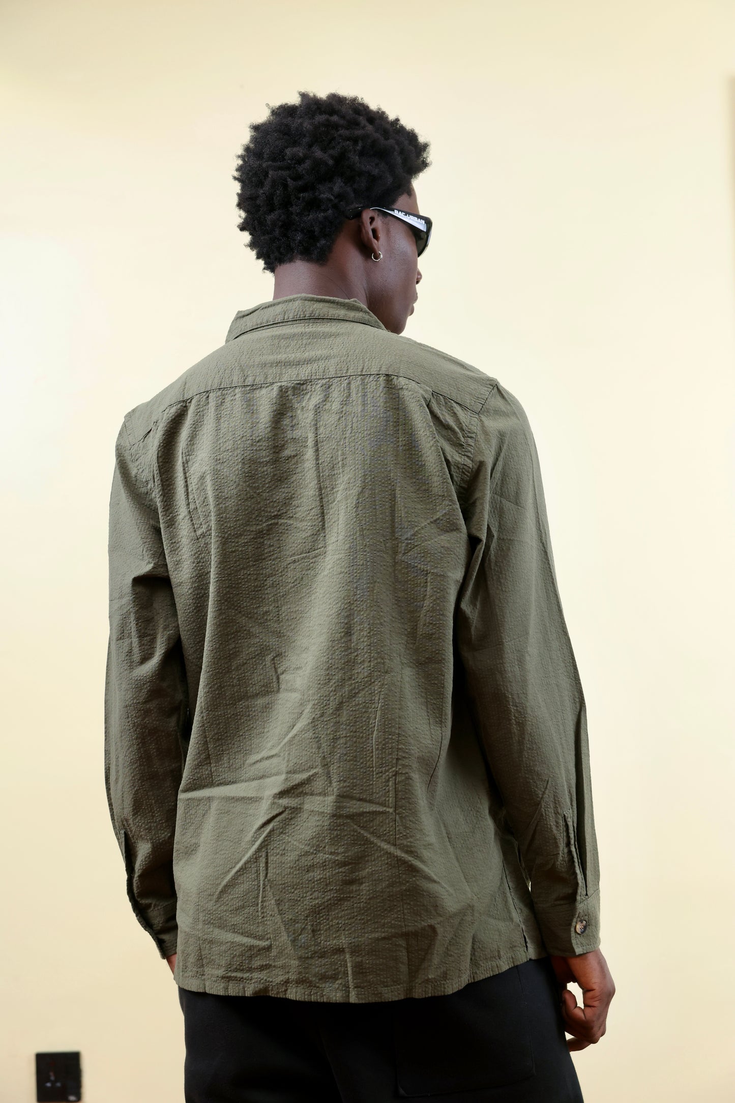 Old Navy Linen Shirt in Green