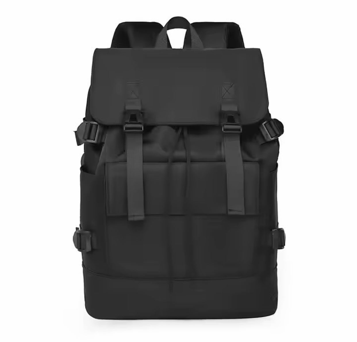 Waterproof vintage backpack in black