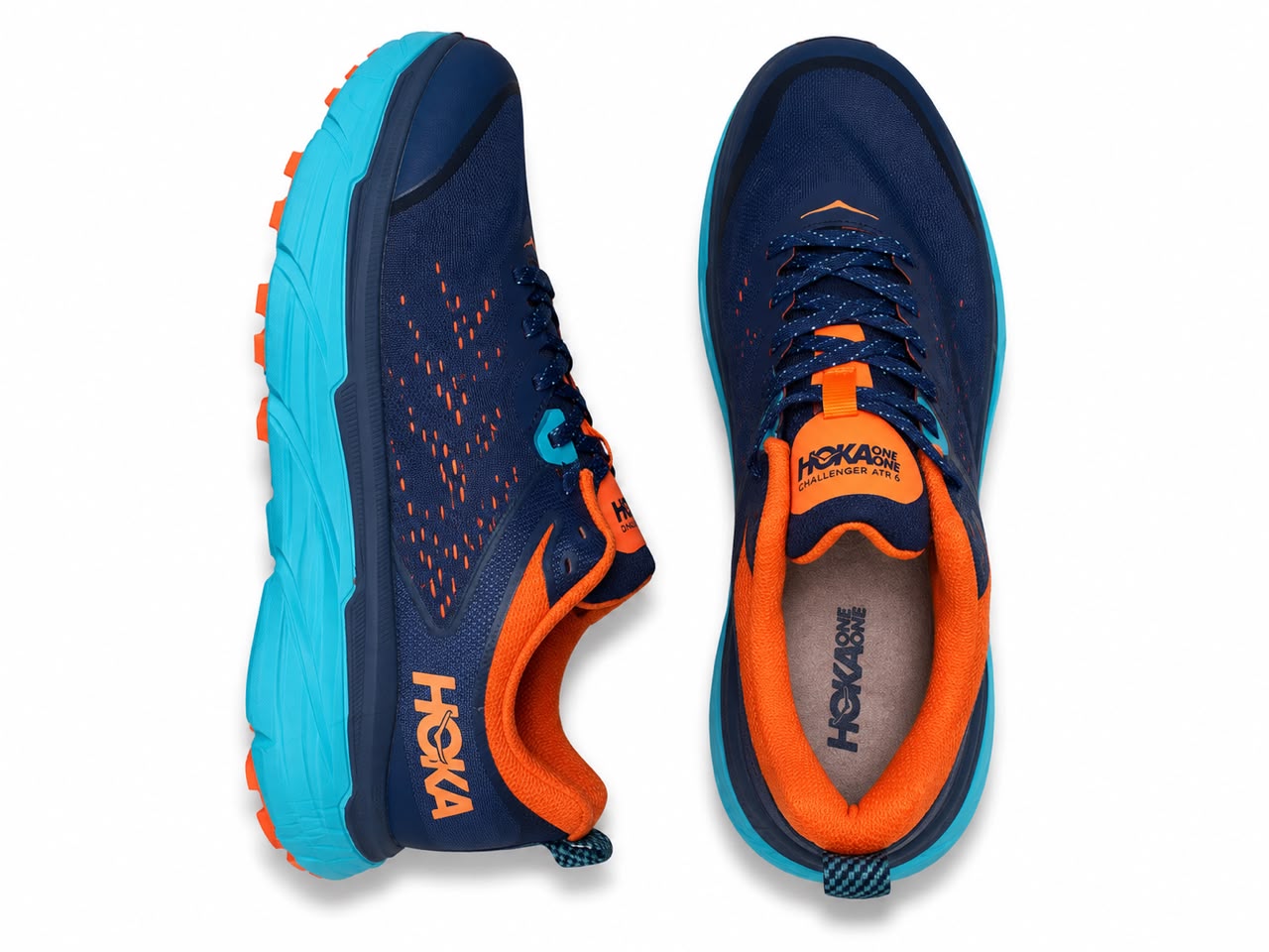 Hoka Trainers blue/orange