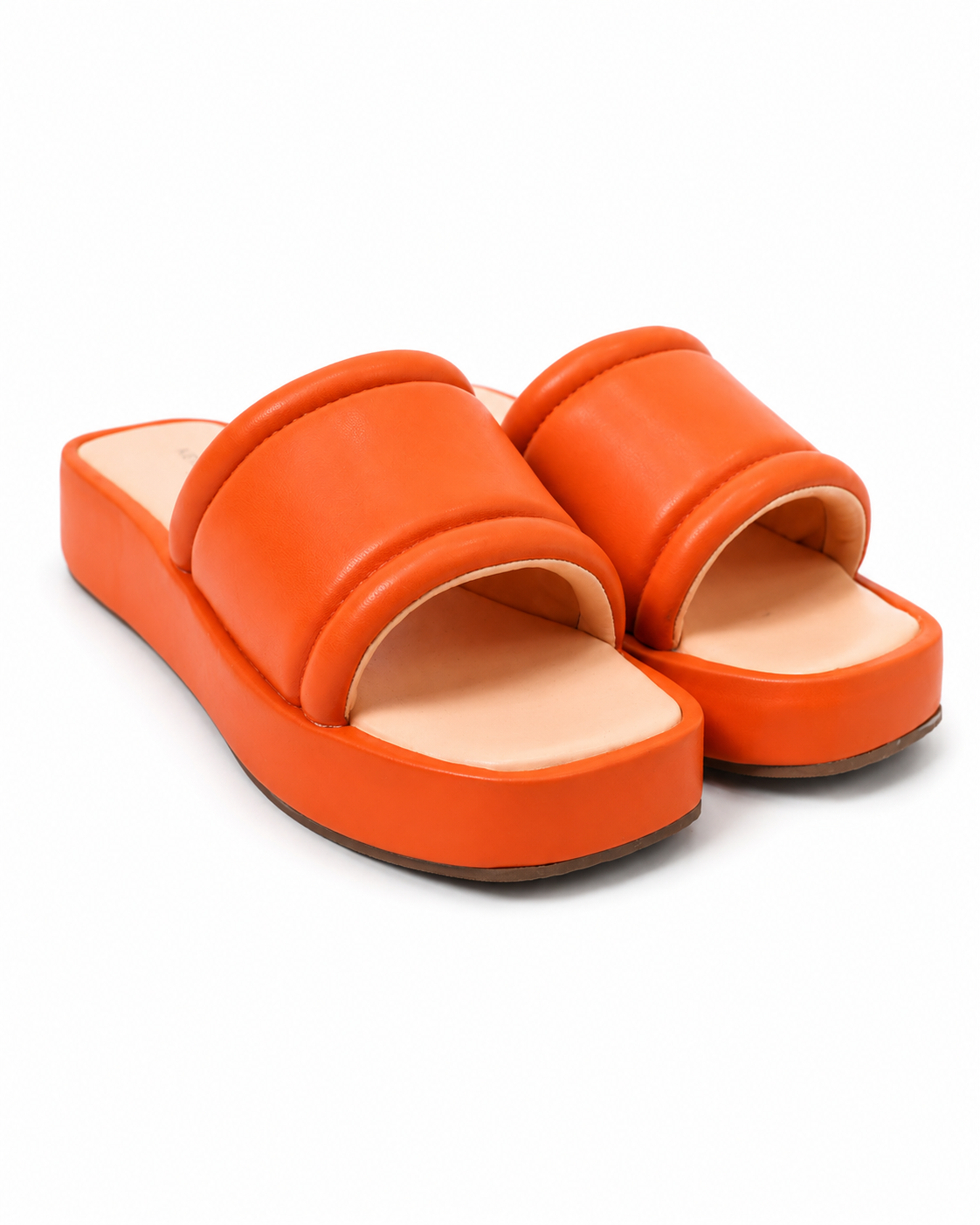 Kenneth Cole platform in burnt orange