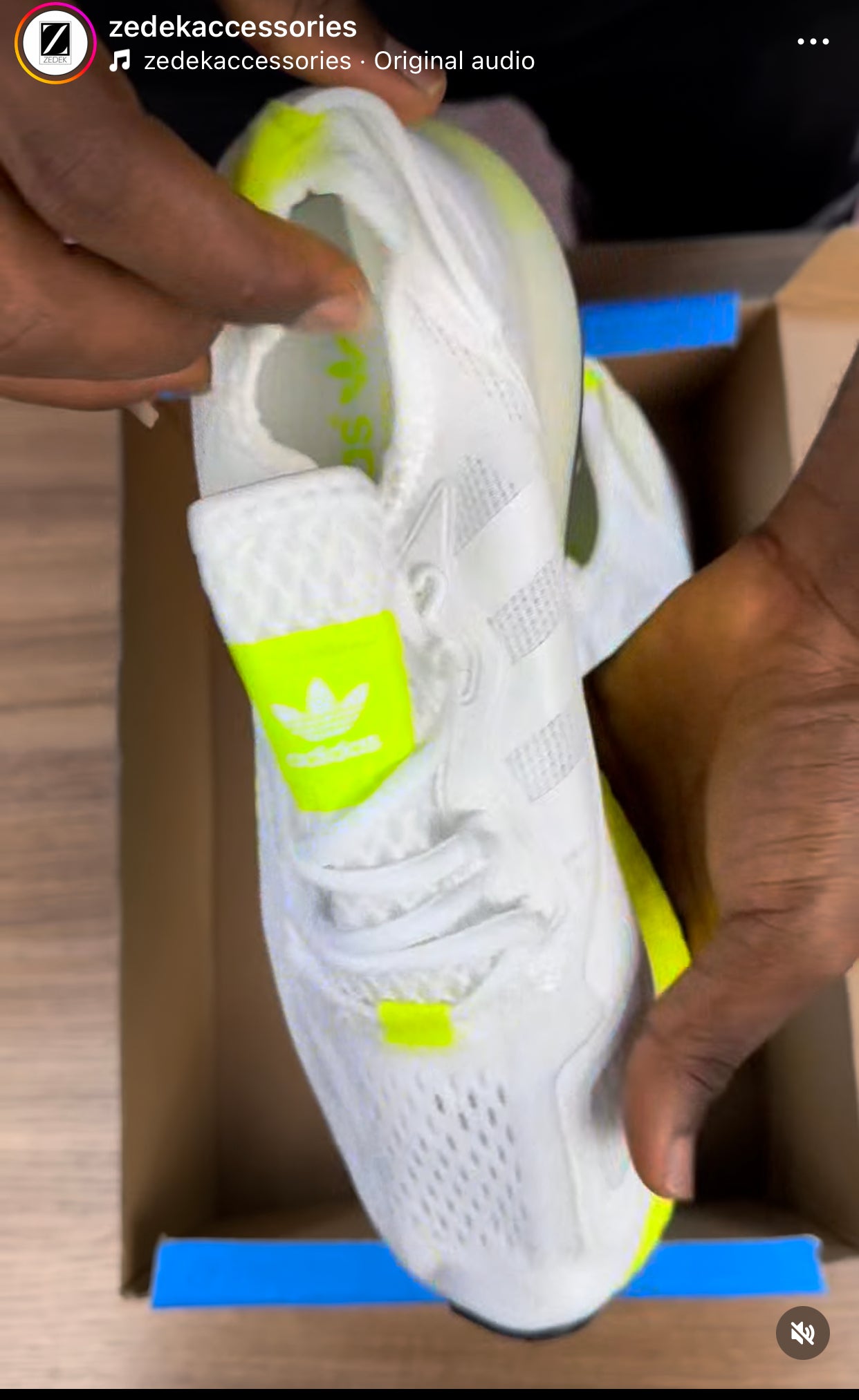 Adidas trainers in white and lemon