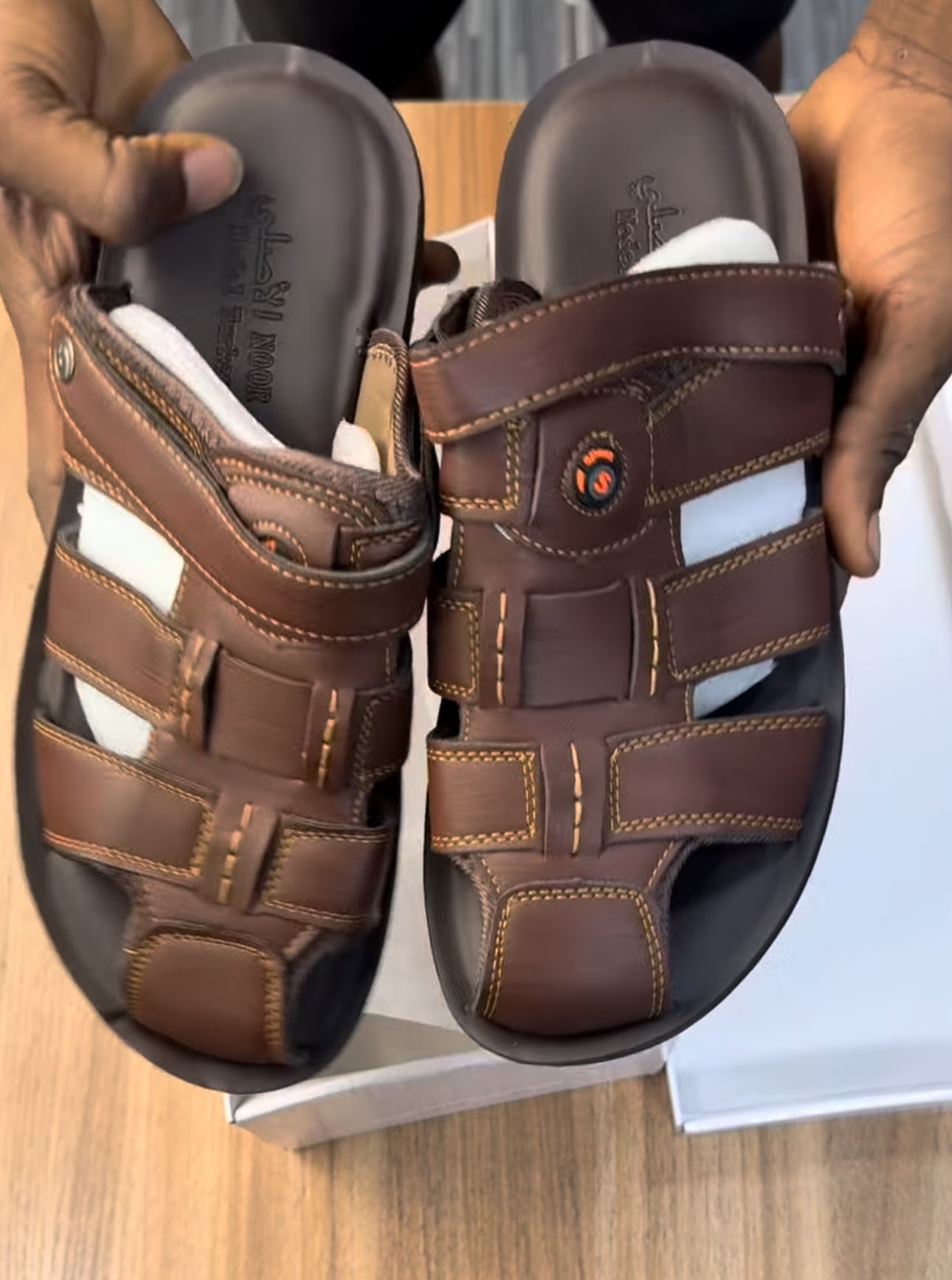 A1 sandals in brown