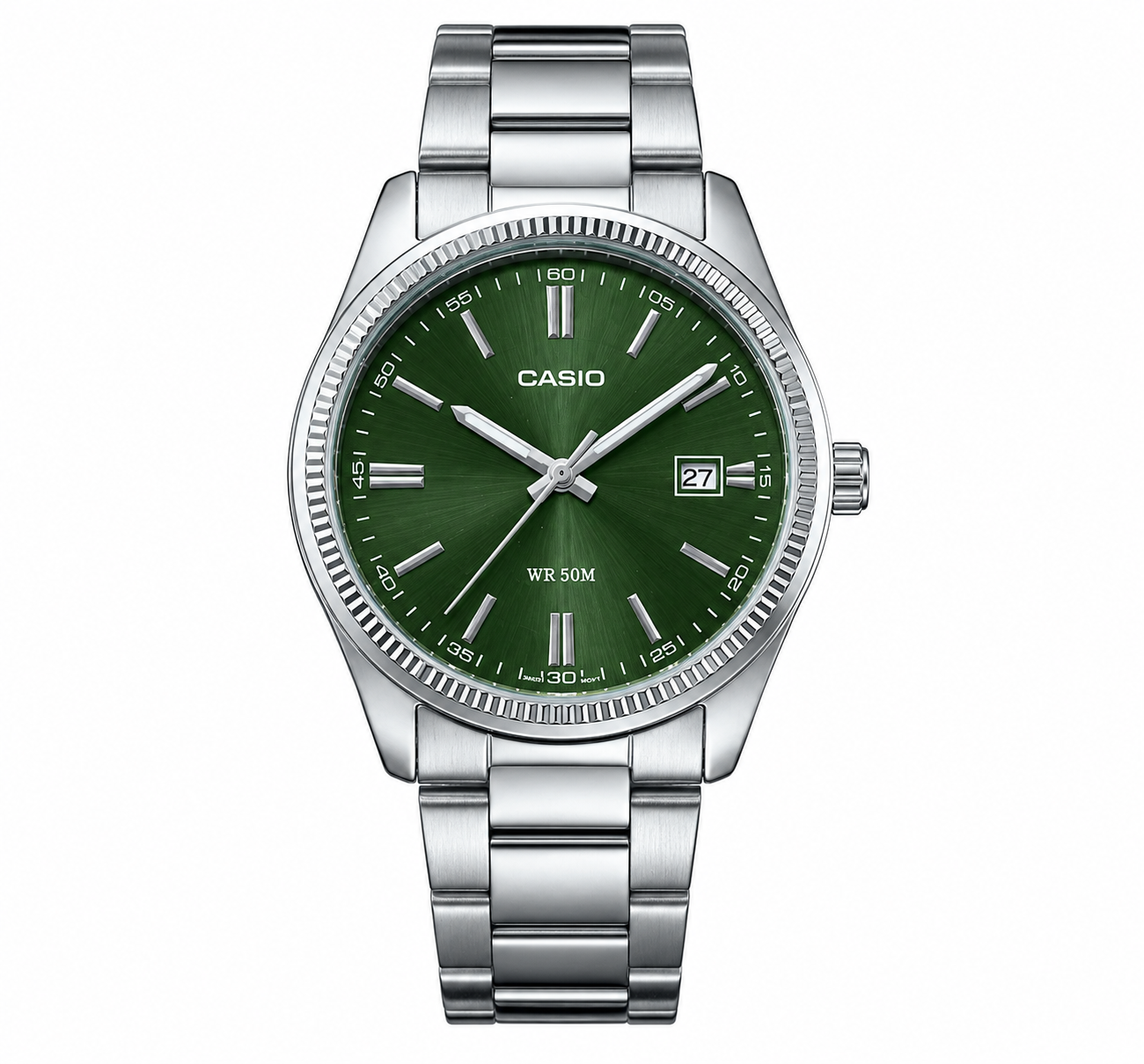 CASIO WATCH IN GREEN DIAL