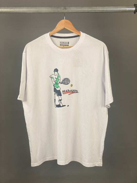 Garage start of the new journey t-shirt