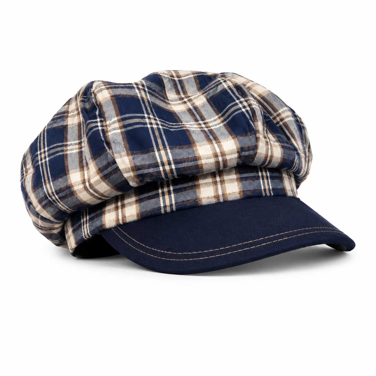 NEWSBOY HAT IN NAVY