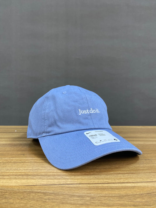 Nike just do it cap in light blue