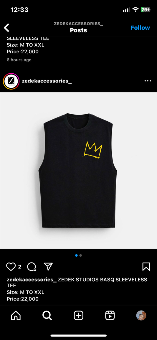 ZEDEK STUDIOS BASQ SLEEVELESS TEE