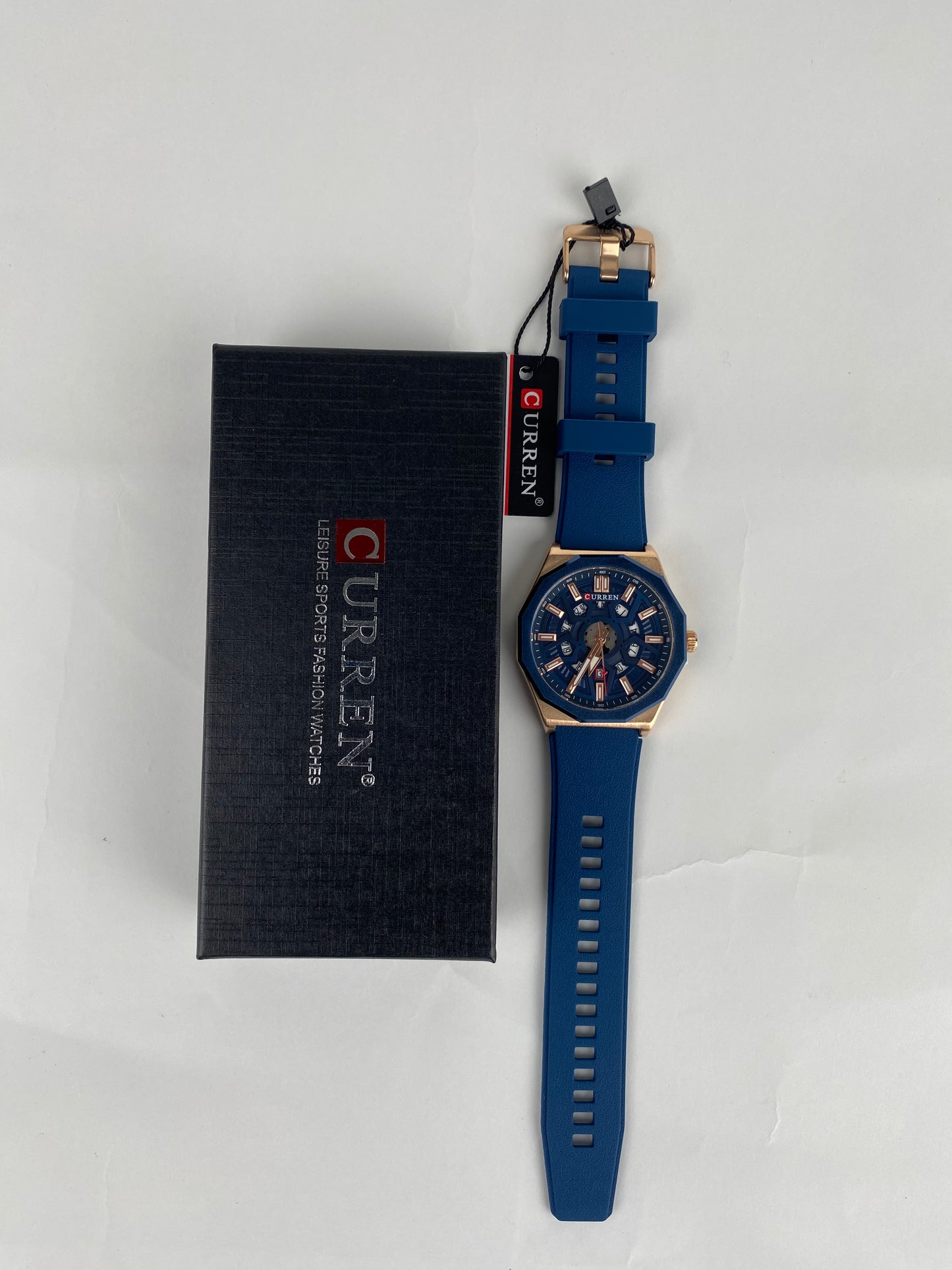Curren Rubber strap watch in Blue