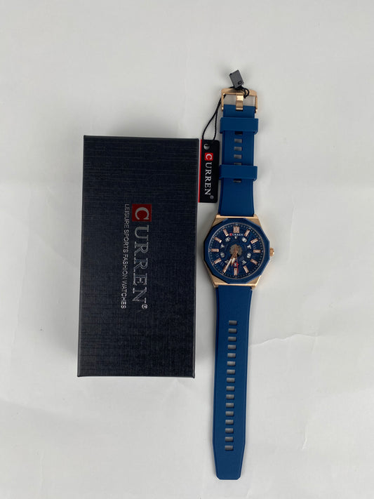 Curren Rubber strap watch in Blue