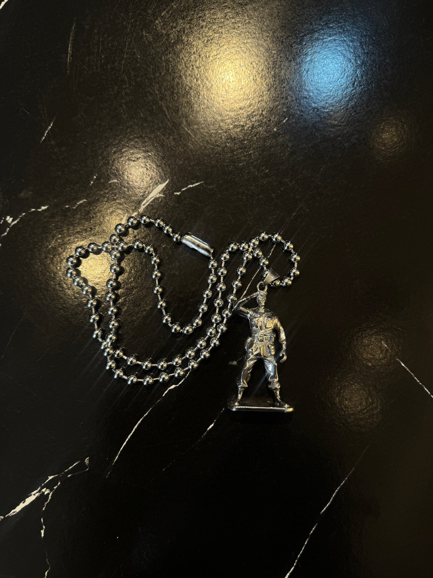 Soldier Necklace in Silver
