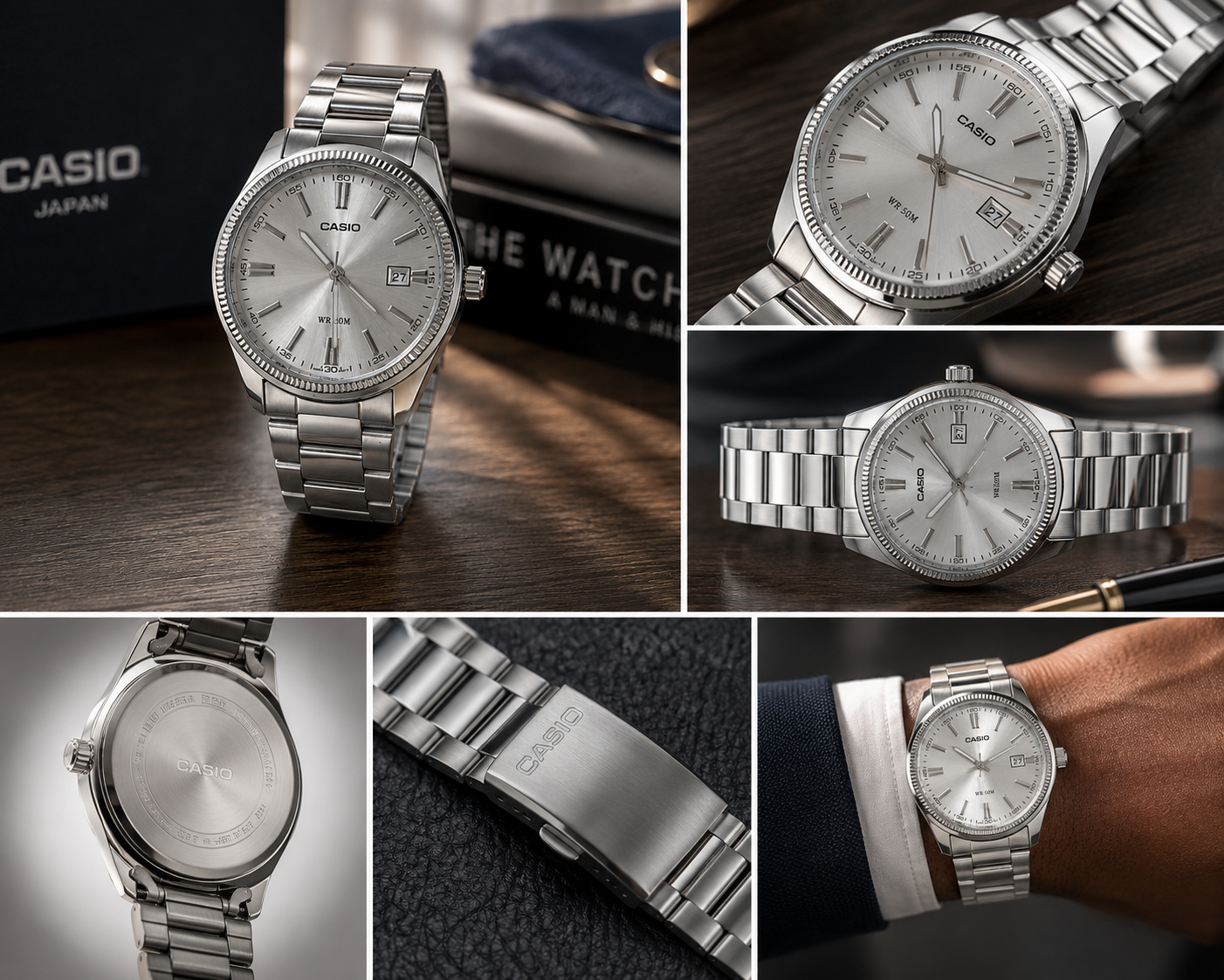 CASIO WATCH IN SILVER DIAL