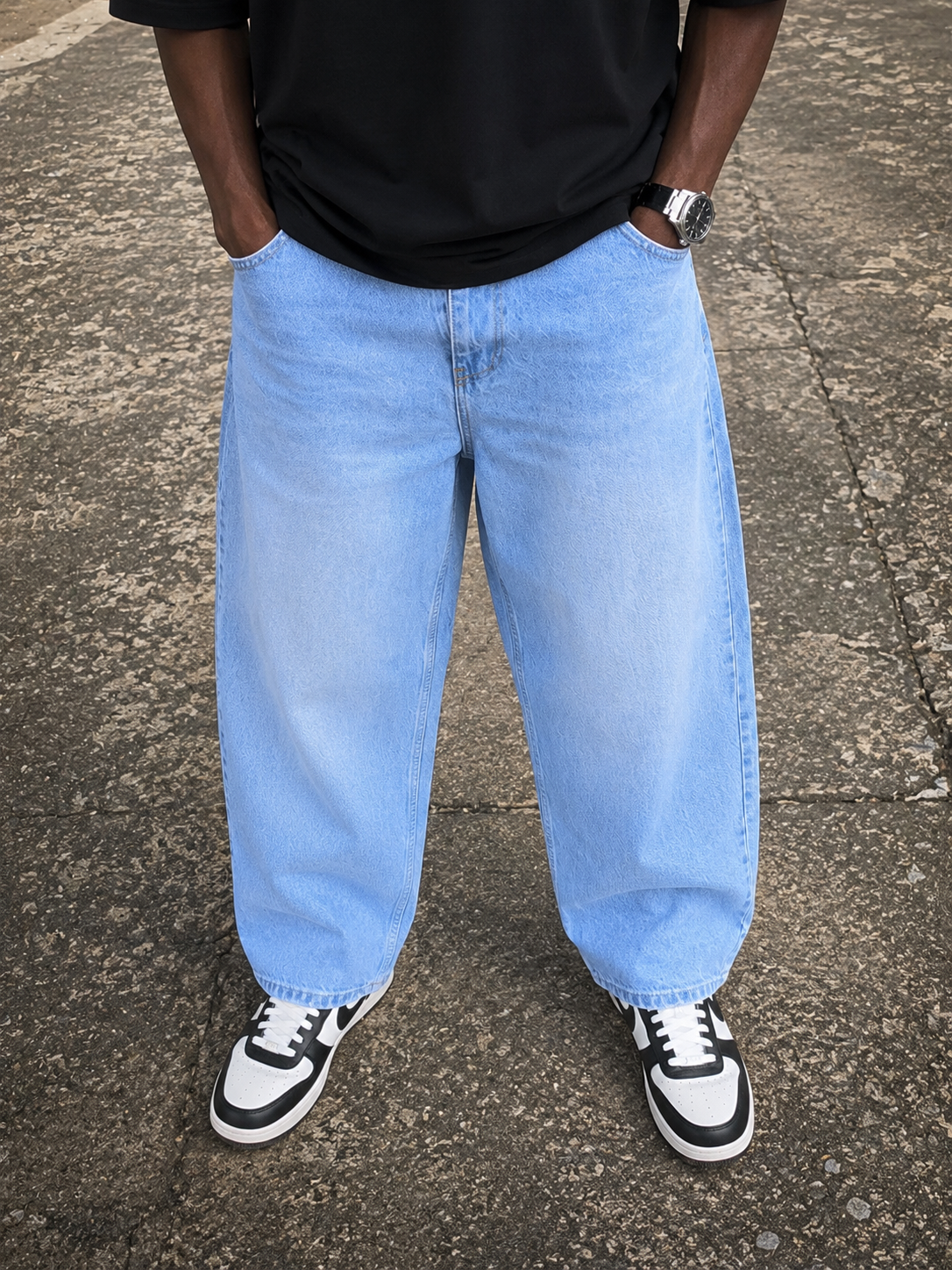 DIFRANSEL DENIM JEANS IN LIGHT BLUE