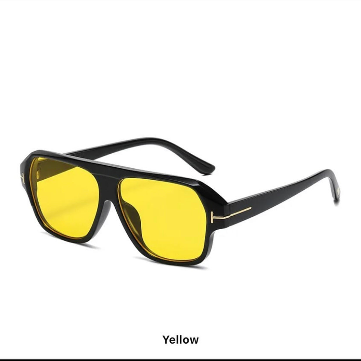 Vintage sunglasses in yellow lens
colours