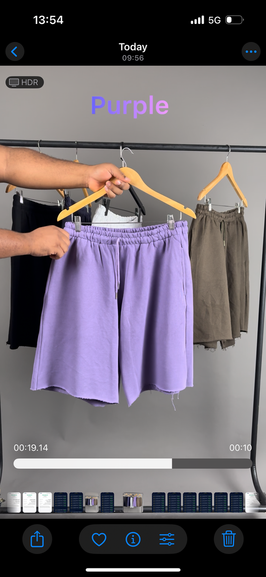 Baseless short in purple