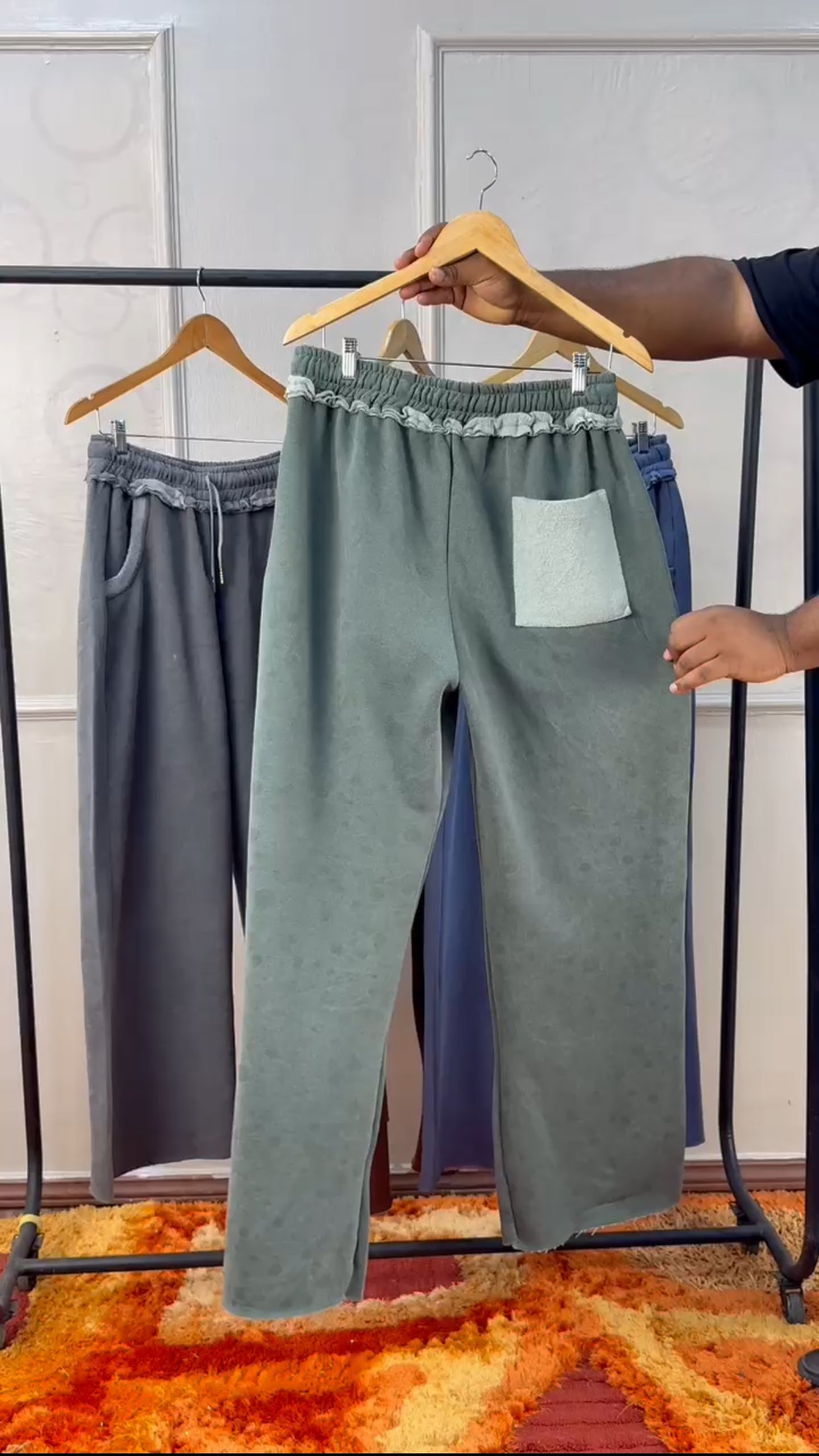 Baseless Jogger in Green Acid