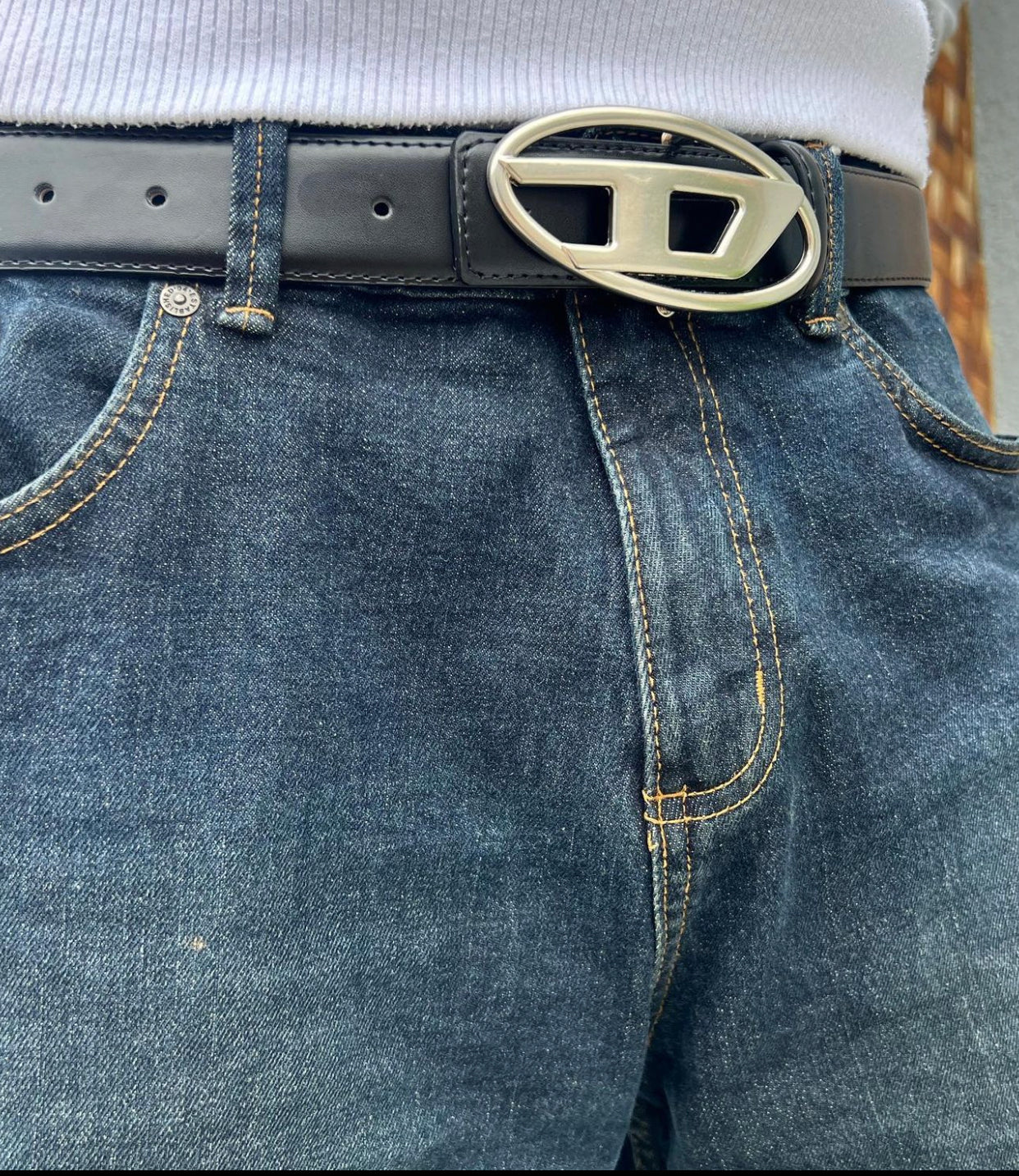 Diesel belt in black