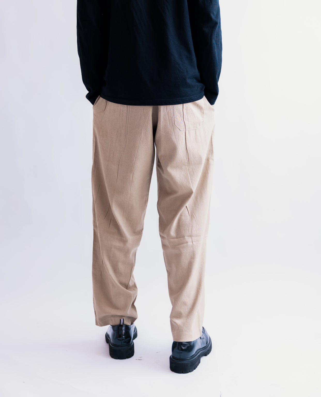 ZEDEK LINEN PANTS in carton color