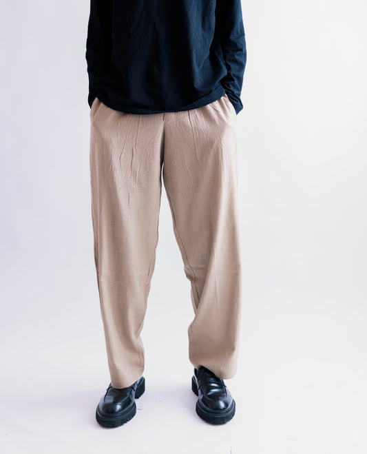 ZEDEK LINEN PANTS in carton color