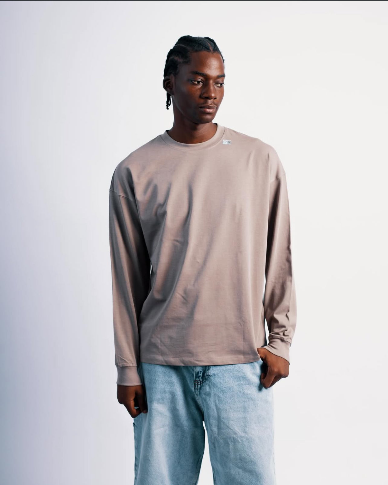 PLAIN LONGSLEEVE IN BROWN