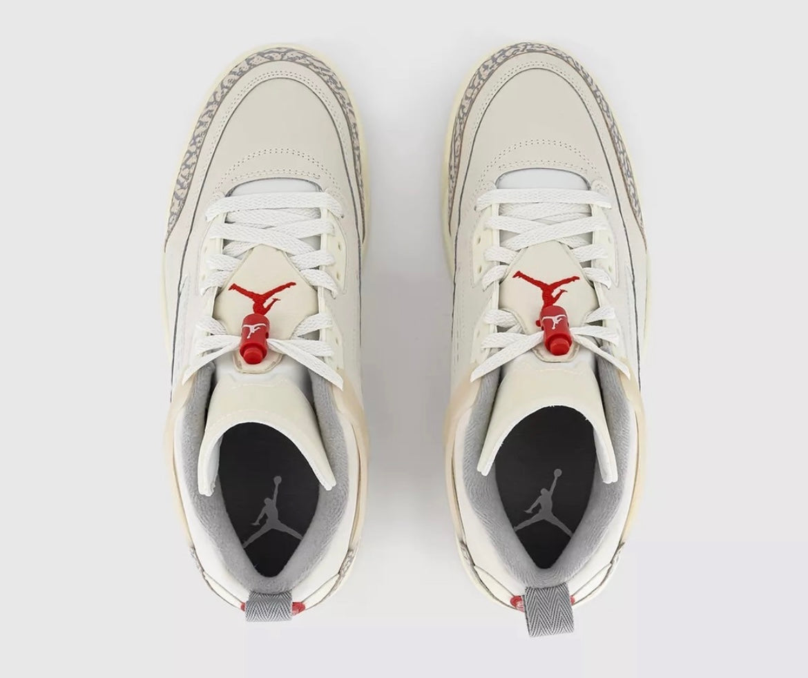 jordan spizike low sail/university red/ coconut milk men's shoe