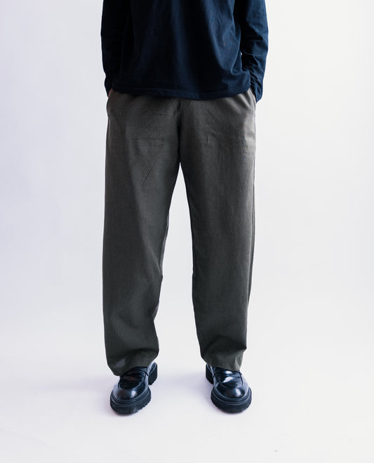 ZEDEK LINEN PANTS in green