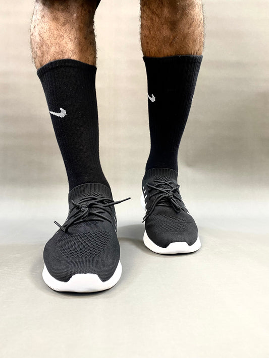 Black sport trainer