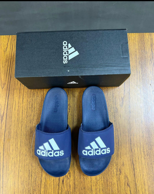 Adidas adilette comfort slider in navy