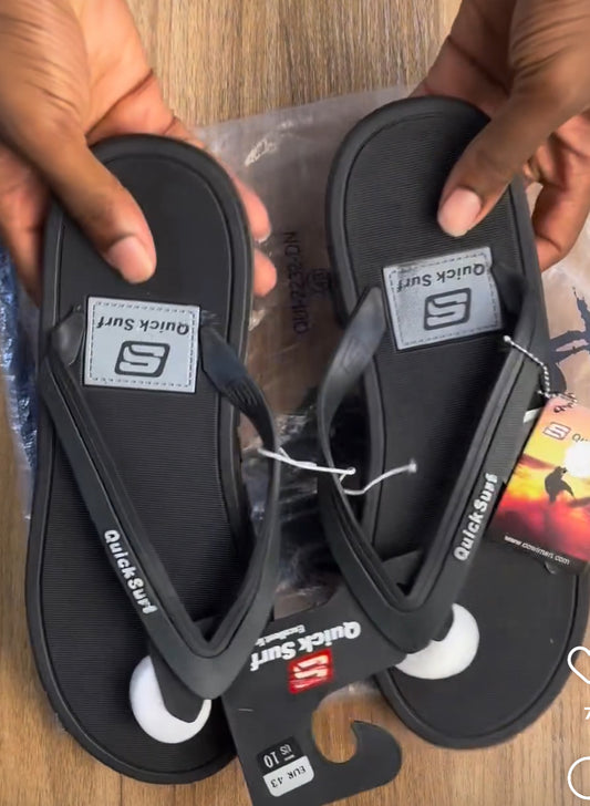 Quick Silver Black Slippers