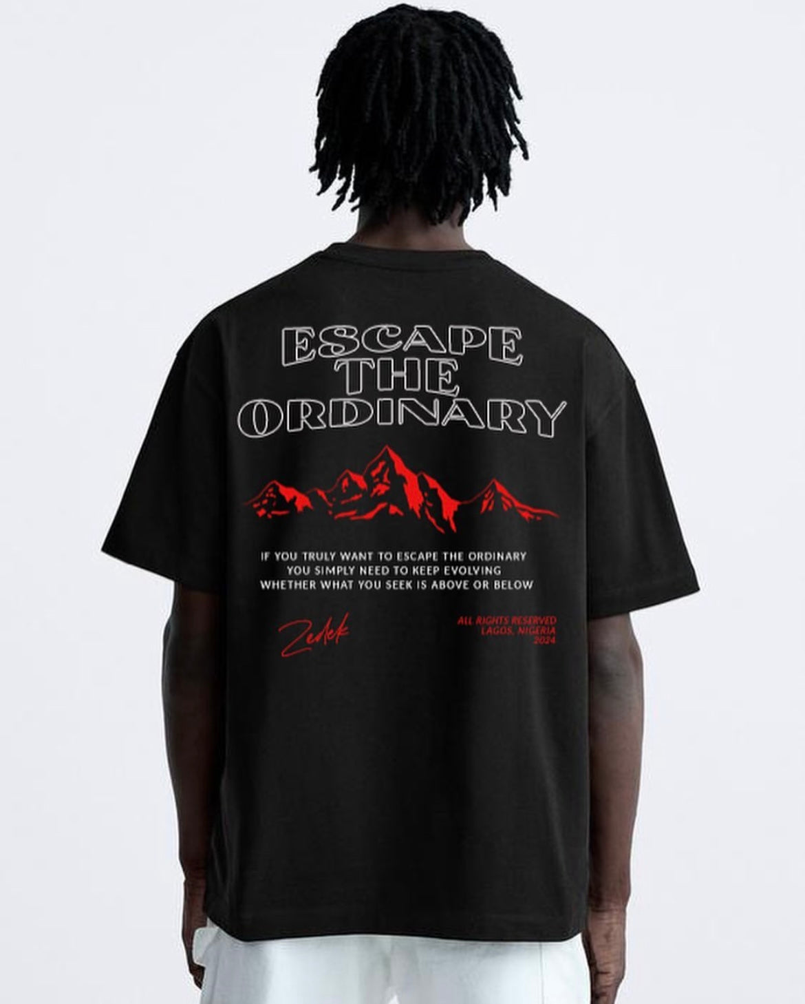 Zedek escape the ordinary tee