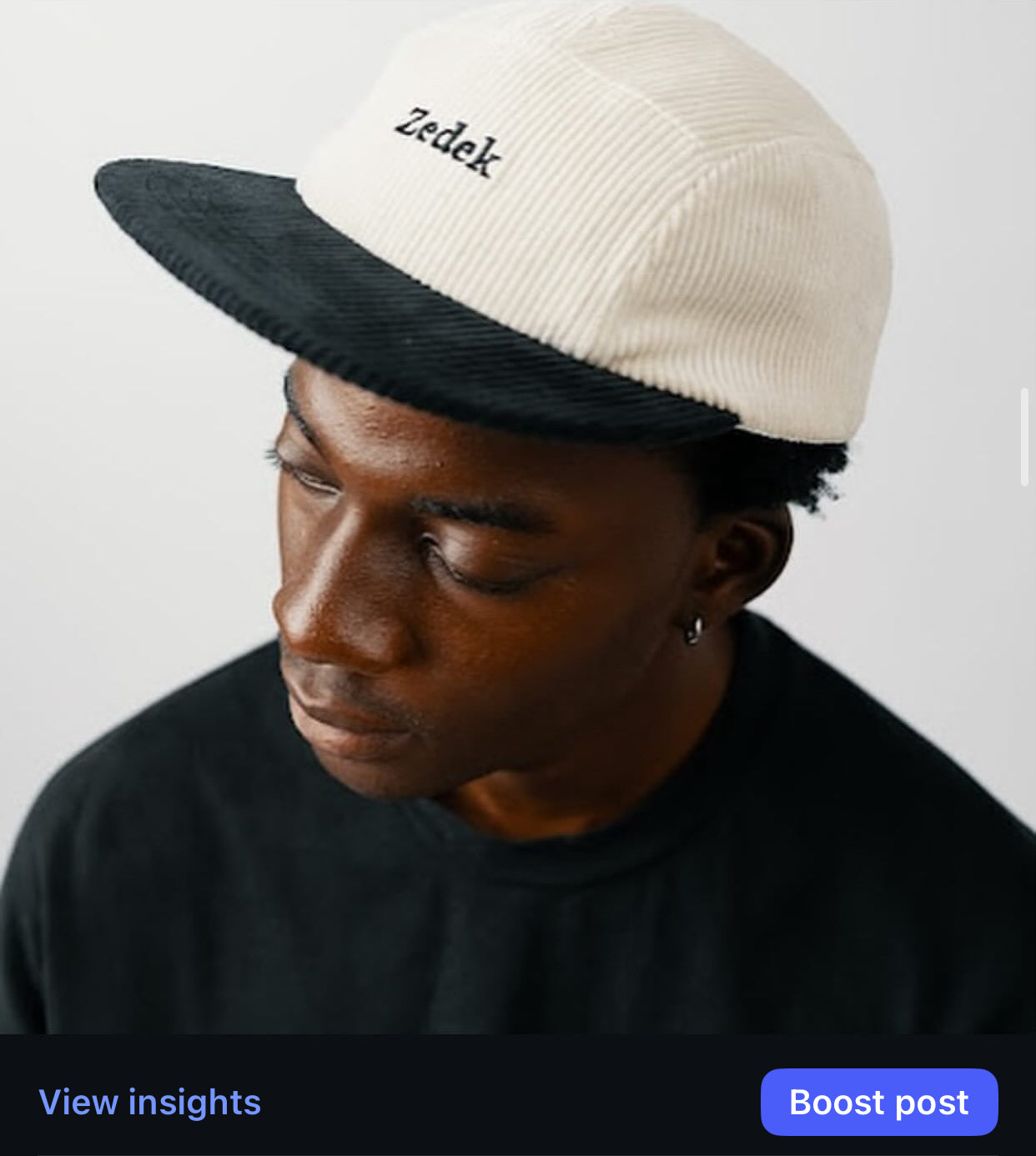 ZEDEK CORDUROY FLANEL HAT