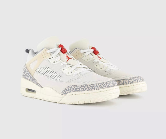 jordan spizike low sail/university red/ coconut milk men's shoe