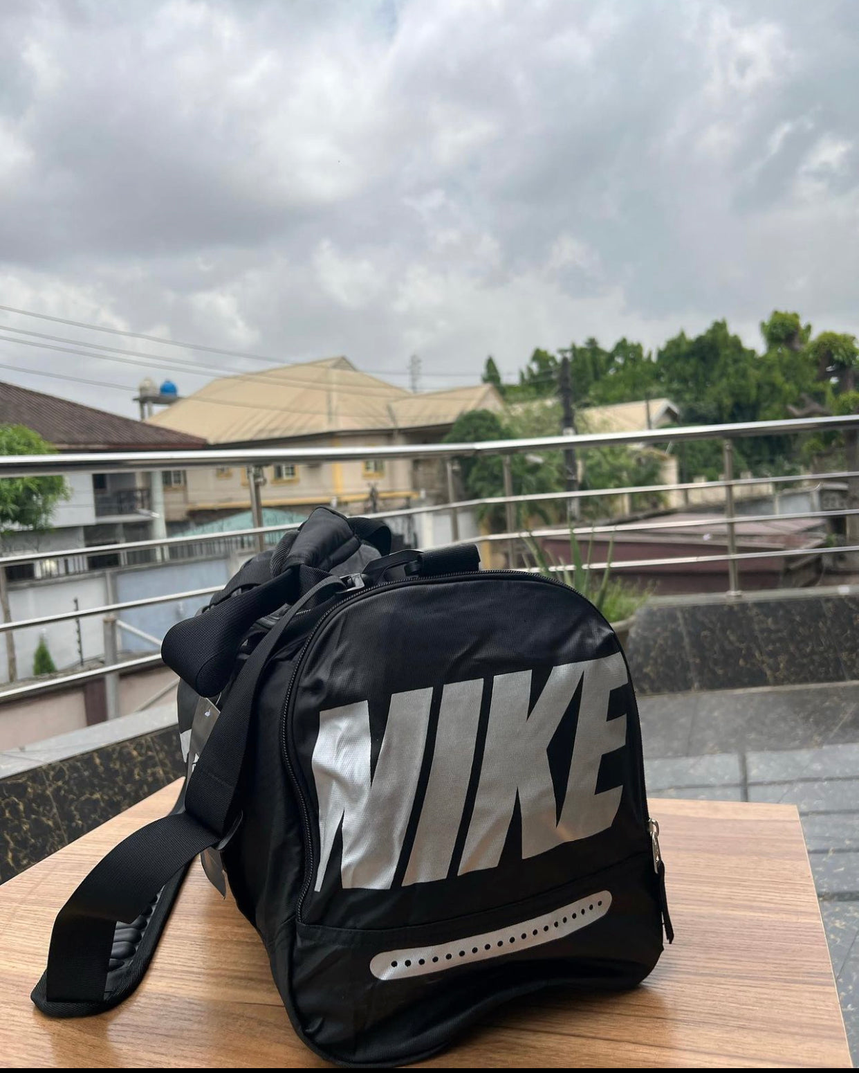 Nike mini duffel bag in black