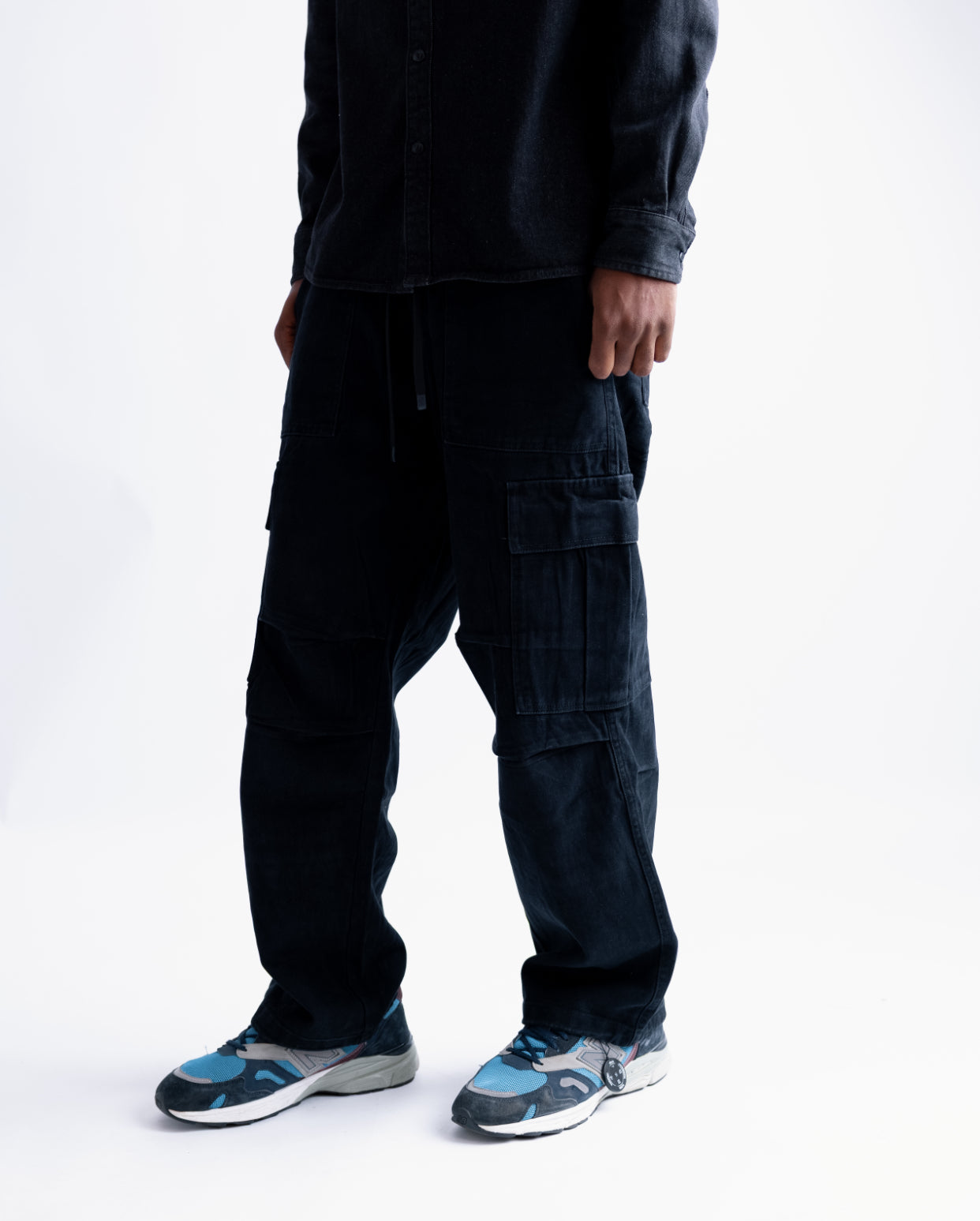 Cargo pant in black 01
