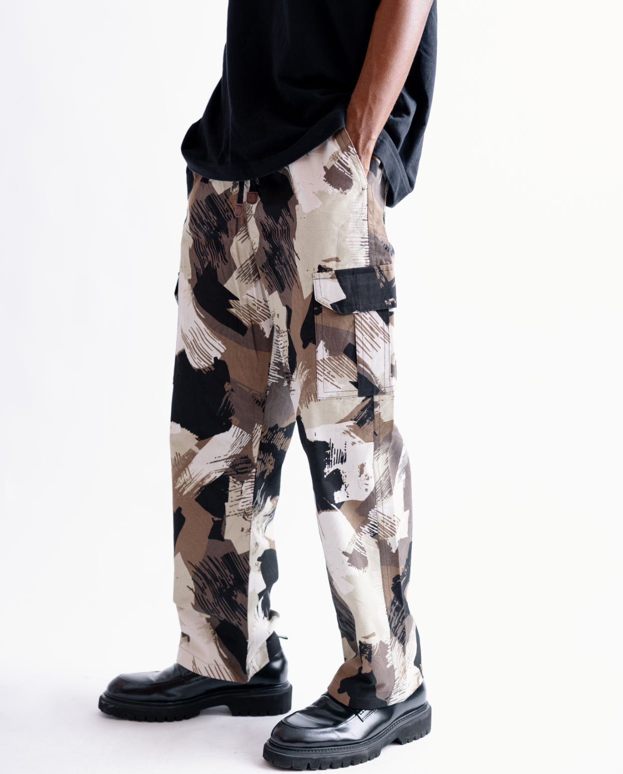Zedek Print Cargo Pant