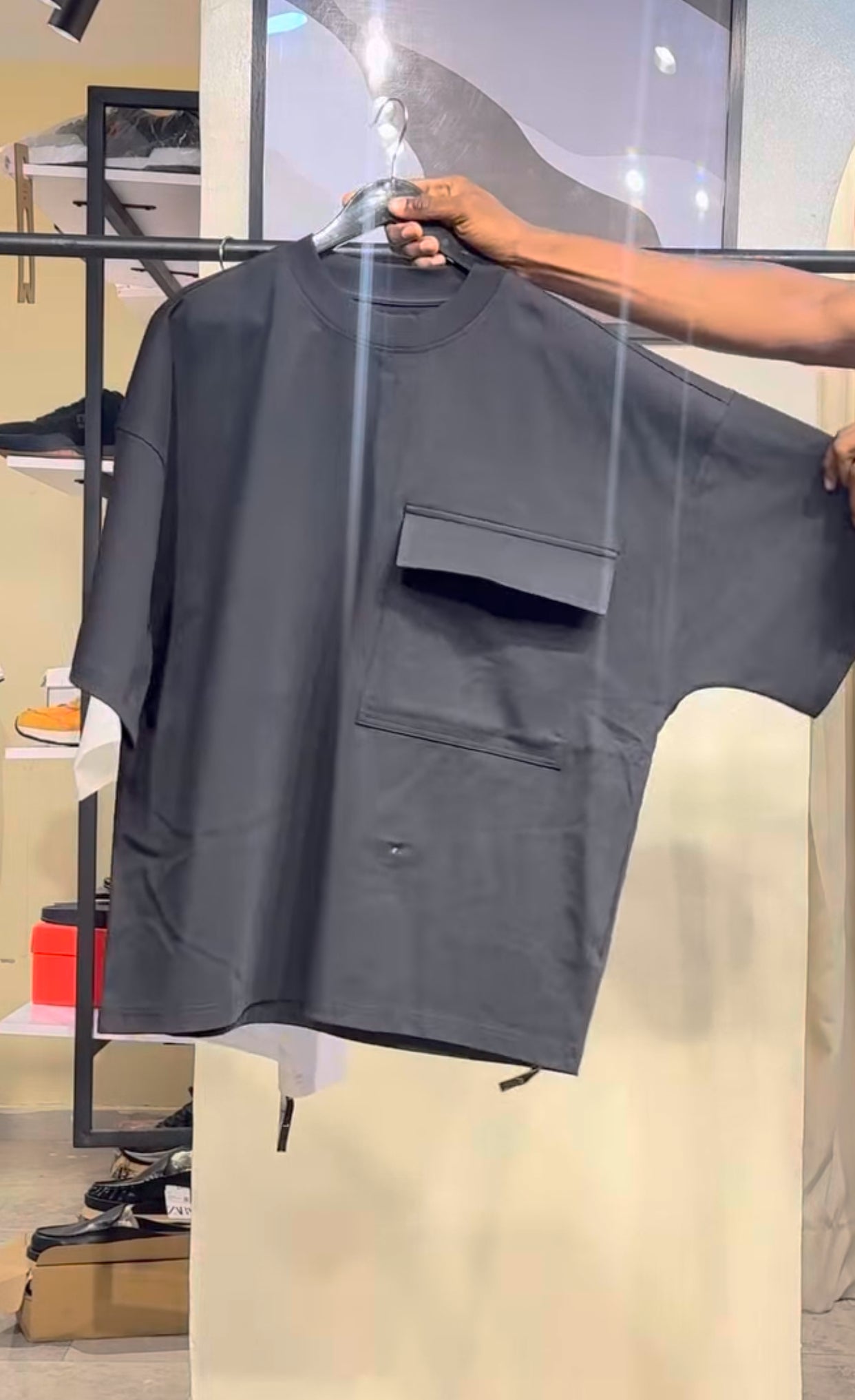 ZEDEK PLAIN SIDE POCKET TSHIRT