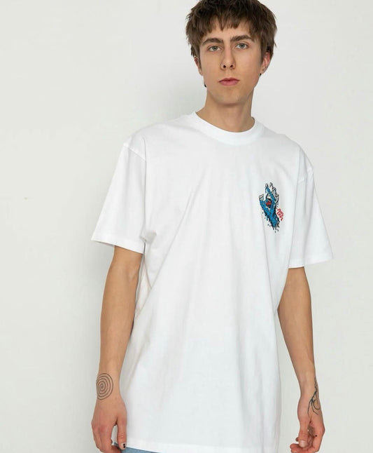 santa cruz melting hand tshirt In white