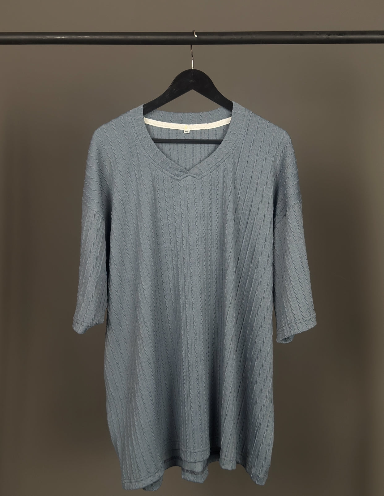 Zedek Pleated Revere Tee