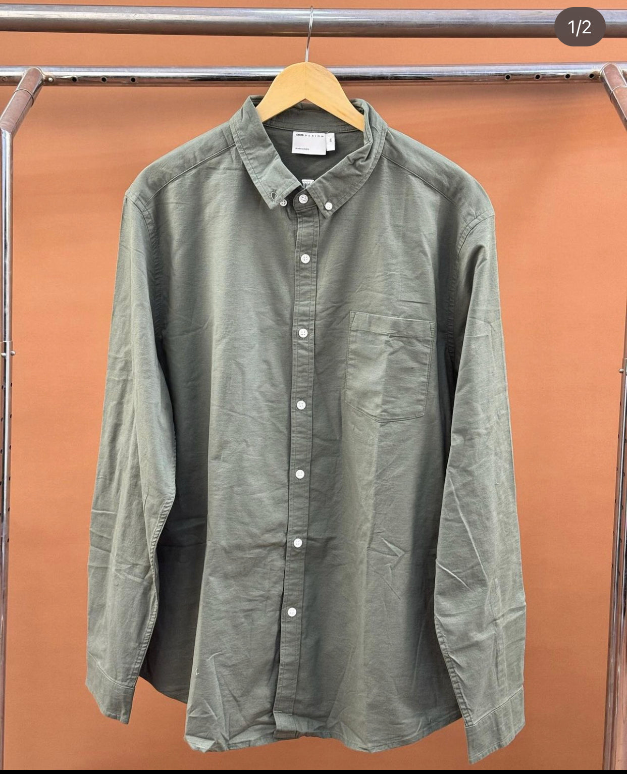 Siskin fit Oxford shirt in mid green