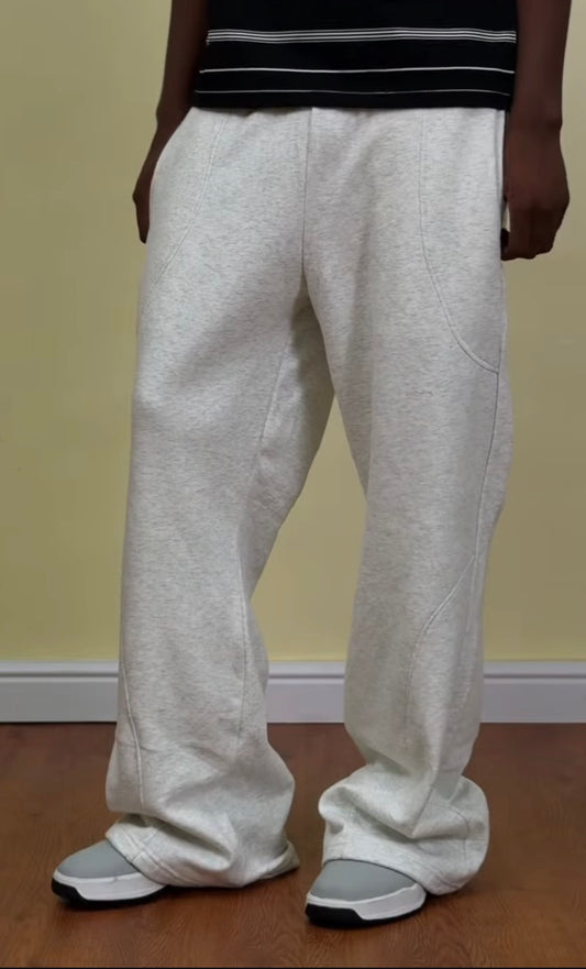 ZEDEK FLARE BAGGY JOGGER IN GREY