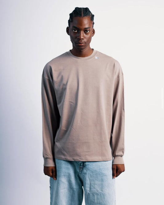 PLAIN LONGSLEEVE IN BROWN