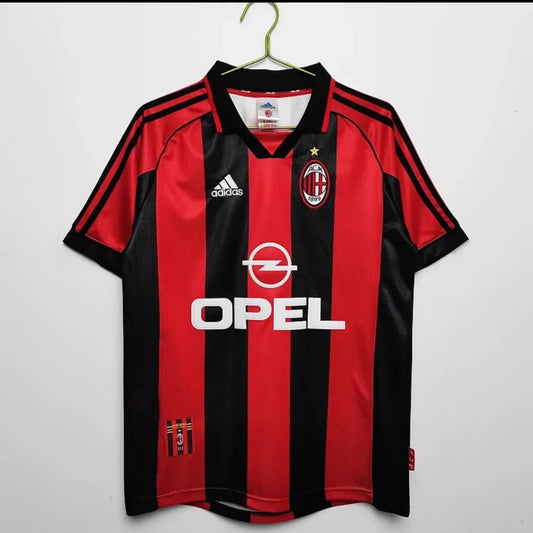 1998 Ac Milan home retro football jersey