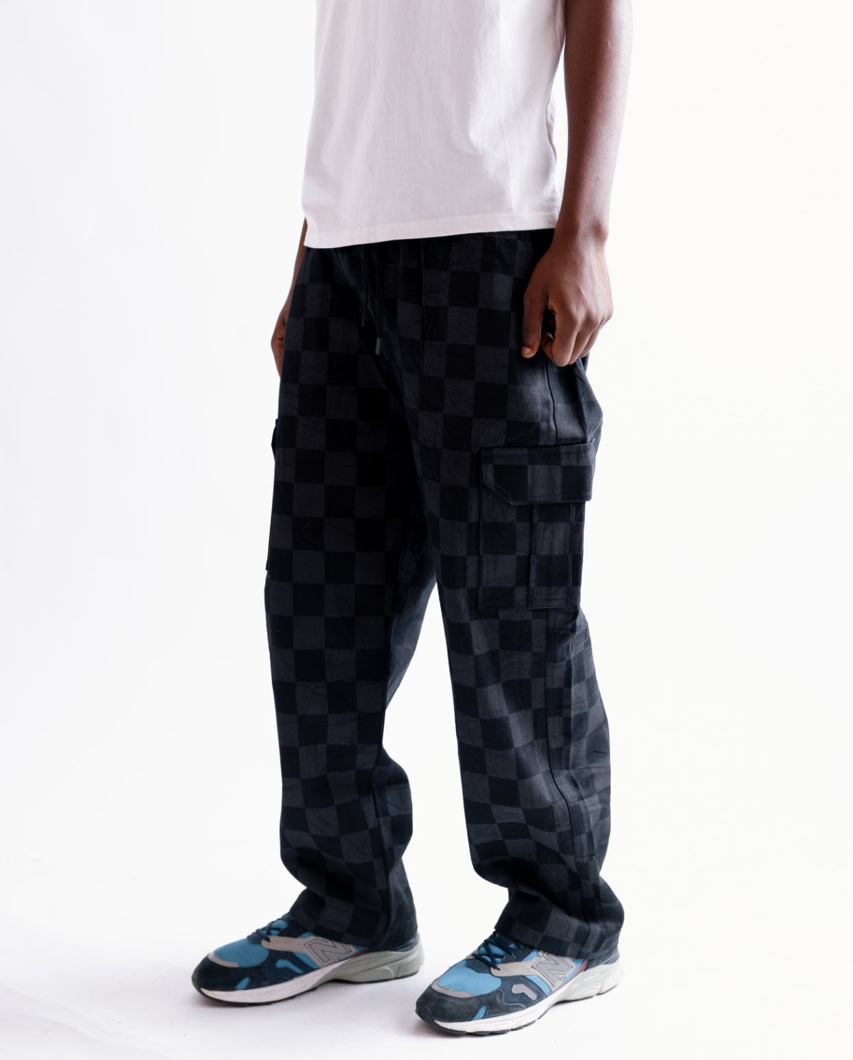 Zedek Checkered Cargo Pant
