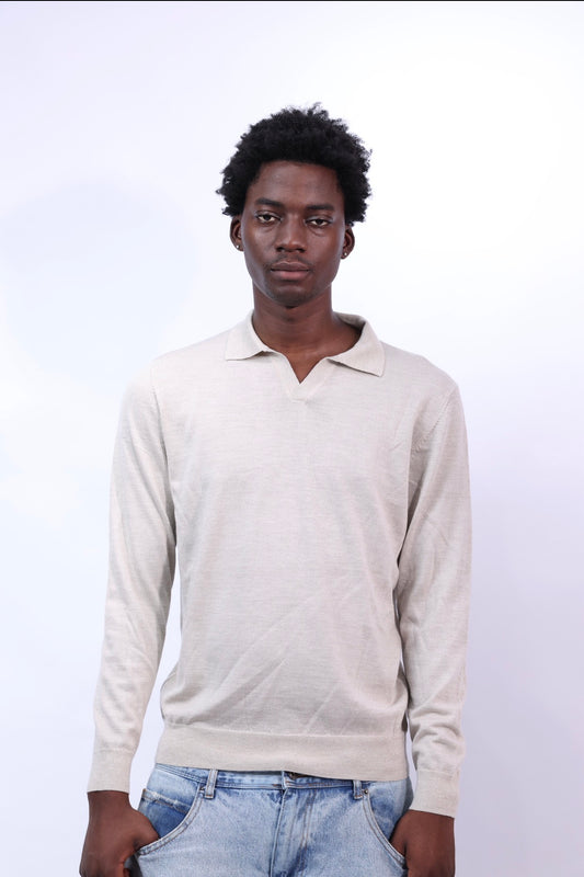 KNITTED POLO LONGSLEEVE 33