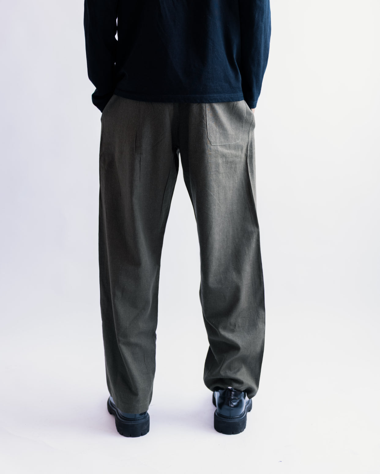 ZEDEK LINEN PANTS in green