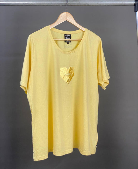 Land of hope tee in yellow