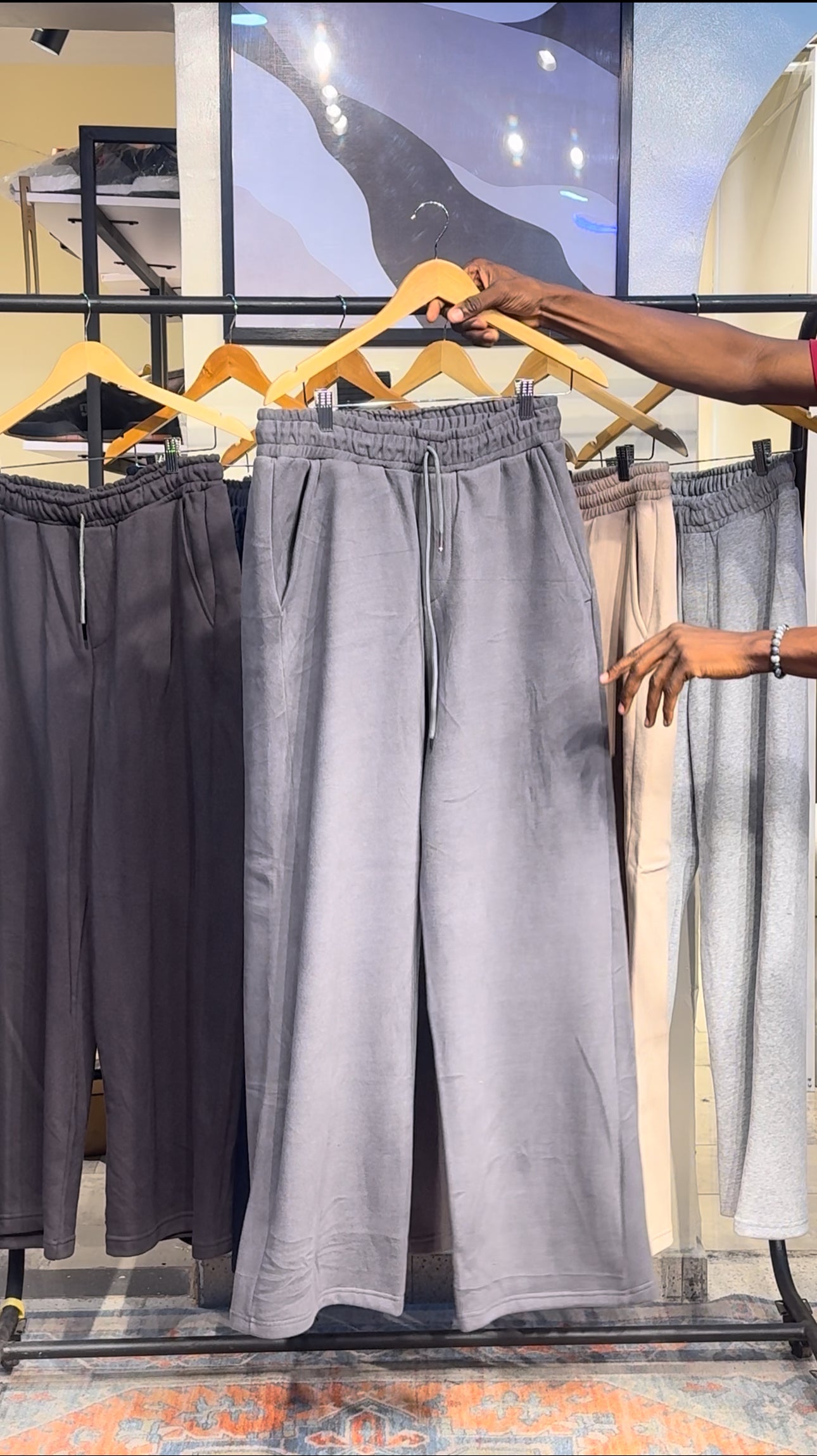 Zedek jogger pant light grey