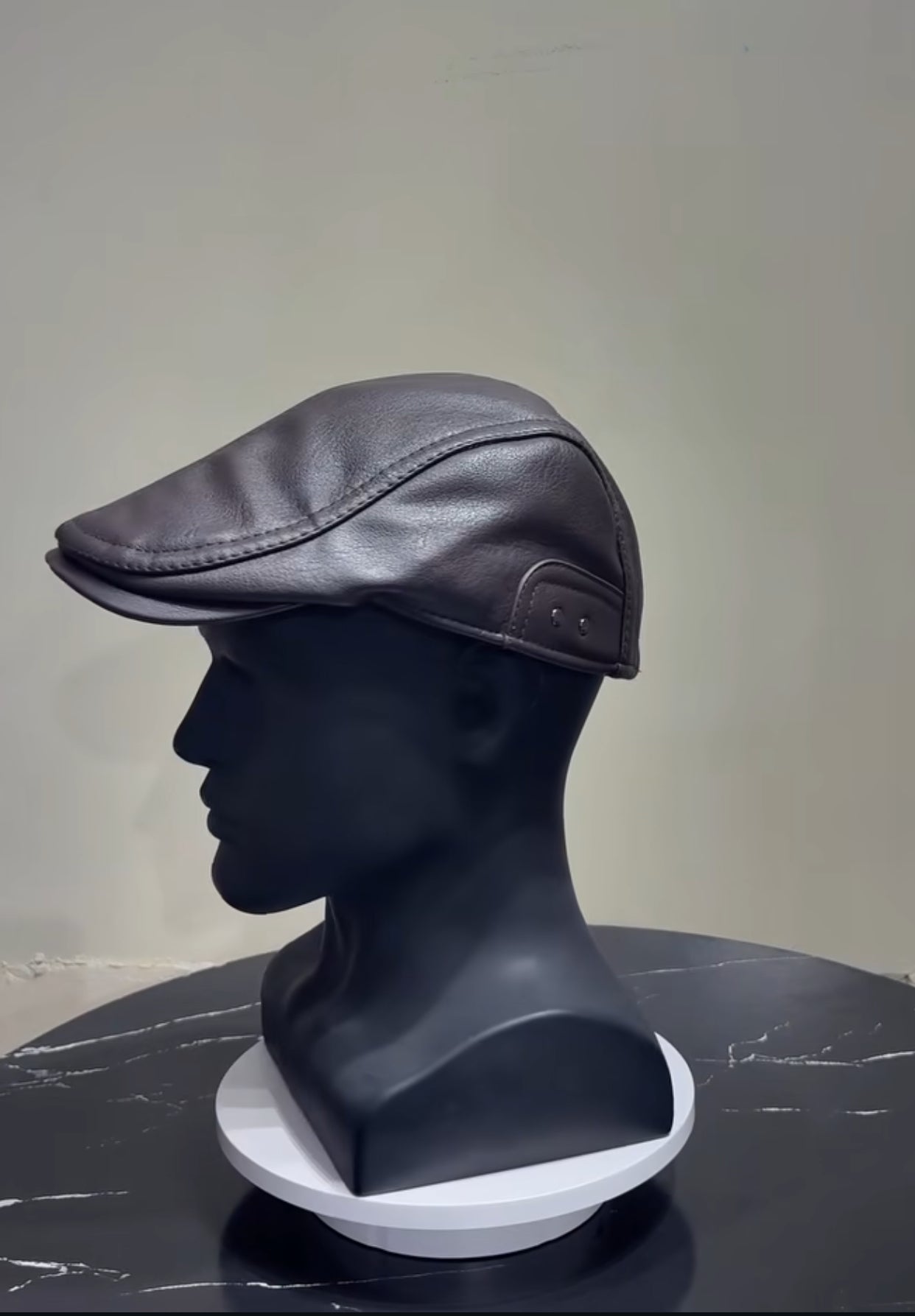 LEATHER PAPA’S CAP In Dark Brown