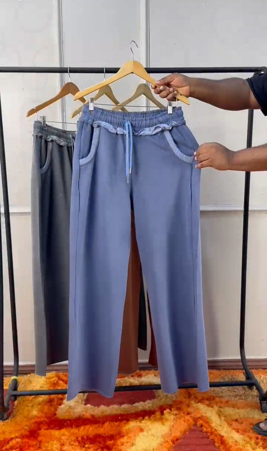 Baseless Jogger In Blue Acid