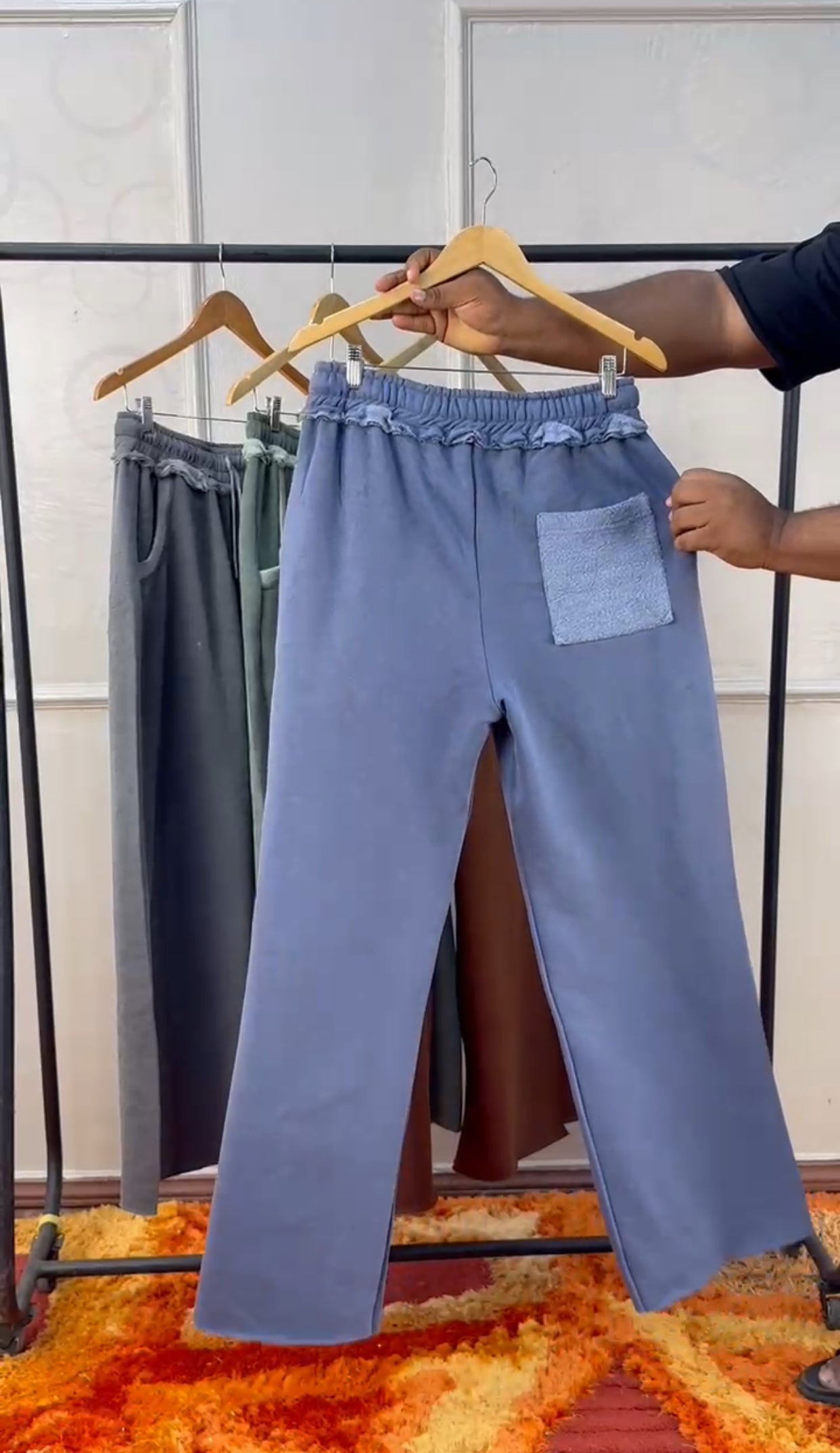 Baseless Jogger In Blue Acid